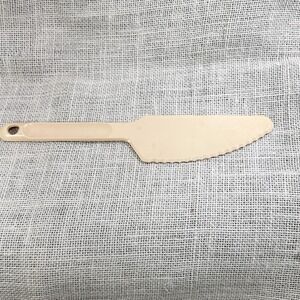 Tupperware Knife Cake Pie Slicer Server #1819 Almond Beige USA Vintage